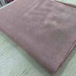 Πασμίνα με ασημί κλωστή - Ροζ παστέλ