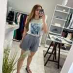 Alesandro λινό σορτς - Μπλε ραφ