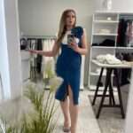 Alma midi denim φόρεμα