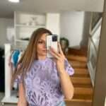 Beatrice Top Διάτρητο - Λιλά