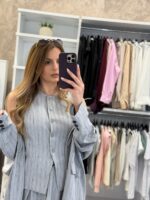 Billian ριγέ γιλέκο – Γκρι