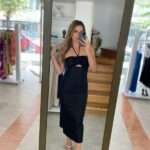 Black rose midi φόρεμα - Μαύρο