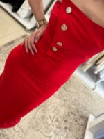 Esin Midi Φόρεμα - Κόκκινο - Image 4