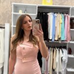 Esin Midi Φόρεμα - Baby pink