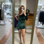 Gigi φόρεμα velour - Κυπαρισσί