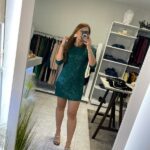 Kisia mini φόρεμα παγιέτα - Κυπαρισσί