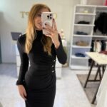 Kristen midi φόρεμα - Μαύρο