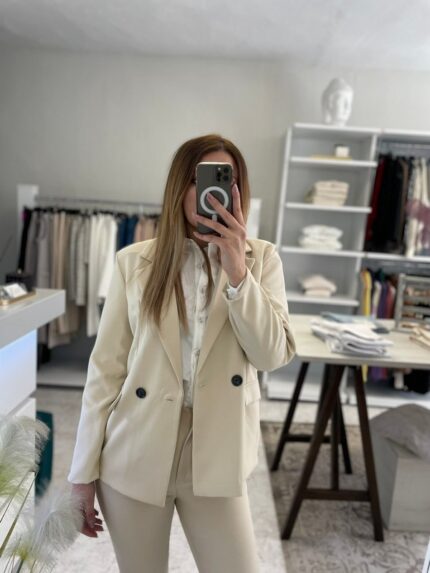 Nina blazer oversized - Μπεζ