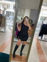 One shoulder φόρεμα - Μαύρο - Image 5