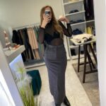 Rank midi lurex φούστα