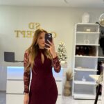 Rosaria mini φόρεμα - Μπορντώ