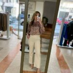 Rosario ψηλόμεση παντελόνα - Εκρού