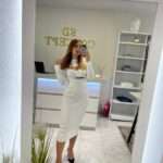 September midi rib φόρεμα - Λευκό