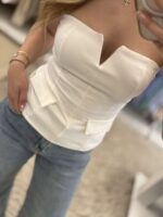 Kelsi Strapless Bustier - Λευκο - Image 2