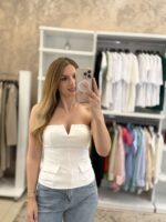 Kelsi Strapless Bustier - Λευκο