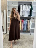Sunny Maxi Φόρεμα - Καφέ - Image 2