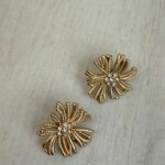 Elegant Flowers Σκουλαρίκια - Χρυσά