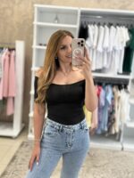 Censa Κορμάκι με cut out - Μαύρο - Image 2