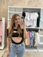 Censa Κορμάκι με cut out - Μαύρο - Image 3