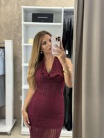 Gabi midi φόρεμα - Μπορντό - Image 2