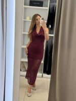 Gabi midi φόρεμα - Μπορντό - Image 3