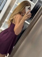 Everly mini κλος φόρεμα - Μπορντό - Image 3