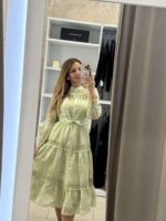 Iraida midi φόρεμα - Lime - Image 2