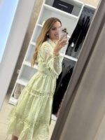 Iraida midi φόρεμα - Lime - Image 4