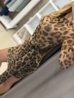 Paisley mini leopard φόρεμα - Καφέ - Image 2