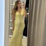 Gemma sequin maxi φόρεμα - Κίτρινο