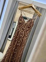 Emerald maxi glitter dress - Bronze - Image 3