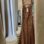 Emerald maxi glitter dress - Bronze