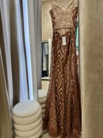 Emerald maxi glitter dress - Bronze