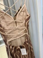 Emerald maxi glitter dress - Bronze - Image 4