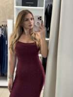 Dora glam midi φόρεμα - Μπορντό