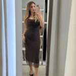 Dora glam midi φόρεμα - Καφέ