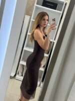 Dora glam midi φόρεμα - Καφέ - Image 2