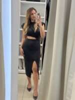 Yes boss midi φόρεμα -Μαύρο - Image 3