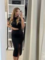 Yes boss midi φόρεμα -Μαύρο