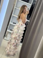 Annita maxi φόρεμα τούλι - Μπεζ - Image 3