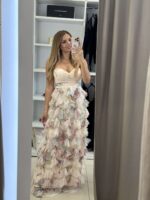 Annita maxi φόρεμα τούλι - Μπεζ