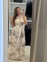 Tulliby maxi φόρεμα τούλι - Μπεζ