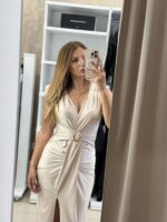 Annie midi φόρεμα - Σαμπανιζέ - Image 2