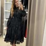 Iraida midi φόρεμα - Μαύρο