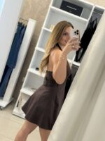 Olympia mini κλος φόρεμα - Καφέ - Image 3