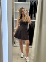 Olympia mini κλος φόρεμα - Καφέ - Image 2