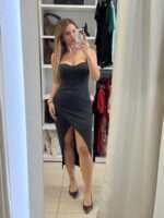 Jessy midi φόρεμα - Μαύρο