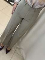 Zenev wide leg ψηλομεσο παντελόνι - Χακί - Image 2