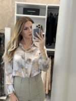 Zenev wide leg ψηλομεσο παντελόνι - Χακί - Image 4