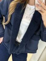 Cigar suede jacket - Μπλε - Image 5